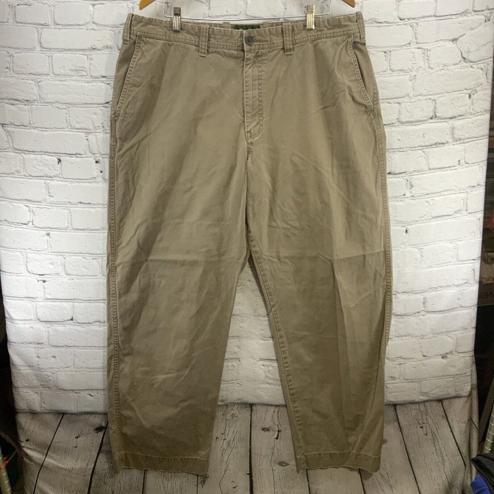 Eddie Bauer Slacks Mens Sz 40 x 32 Classic Fit Light Brown